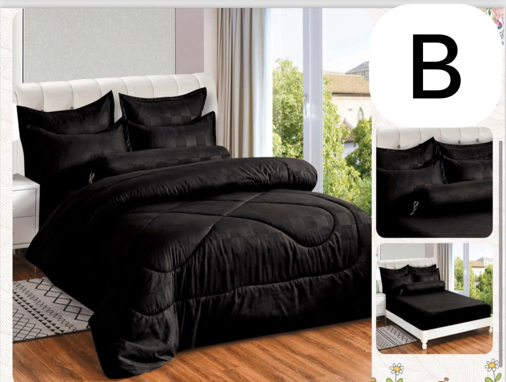 Luxury Cotton Cedar Bedding Set – Ultra Soft & Elegant – 7-in-1 King/Queen Size