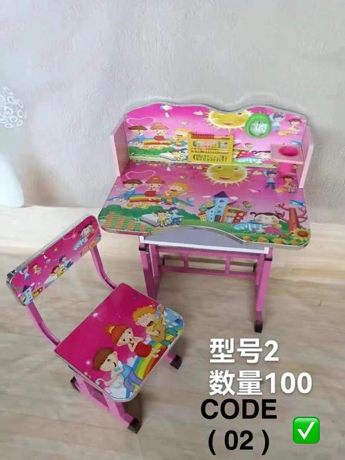 Kids Study Table & Chair Set – Perfect for Boys & Girls | Pink & Blue Colors