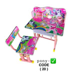Kids Study Table & Chair Set – Perfect for Boys & Girls | Pink & Blue Colors
