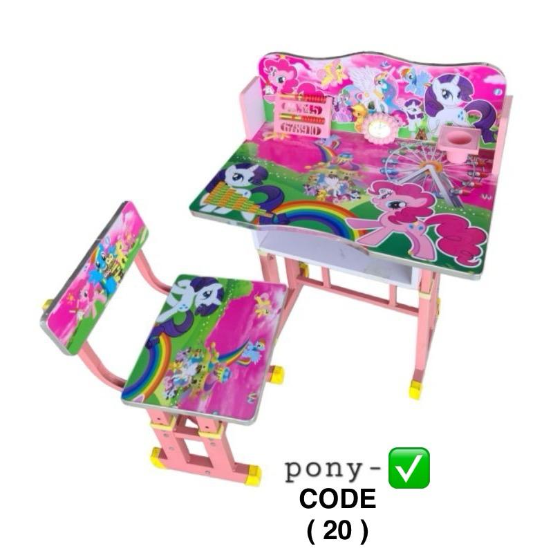 Kids Study Table & Chair Set – Perfect for Boys & Girls | Pink & Blue Colors