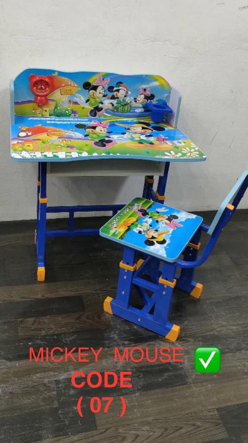 Kids Study Table & Chair Set – Perfect for Boys & Girls | Pink & Blue Colors