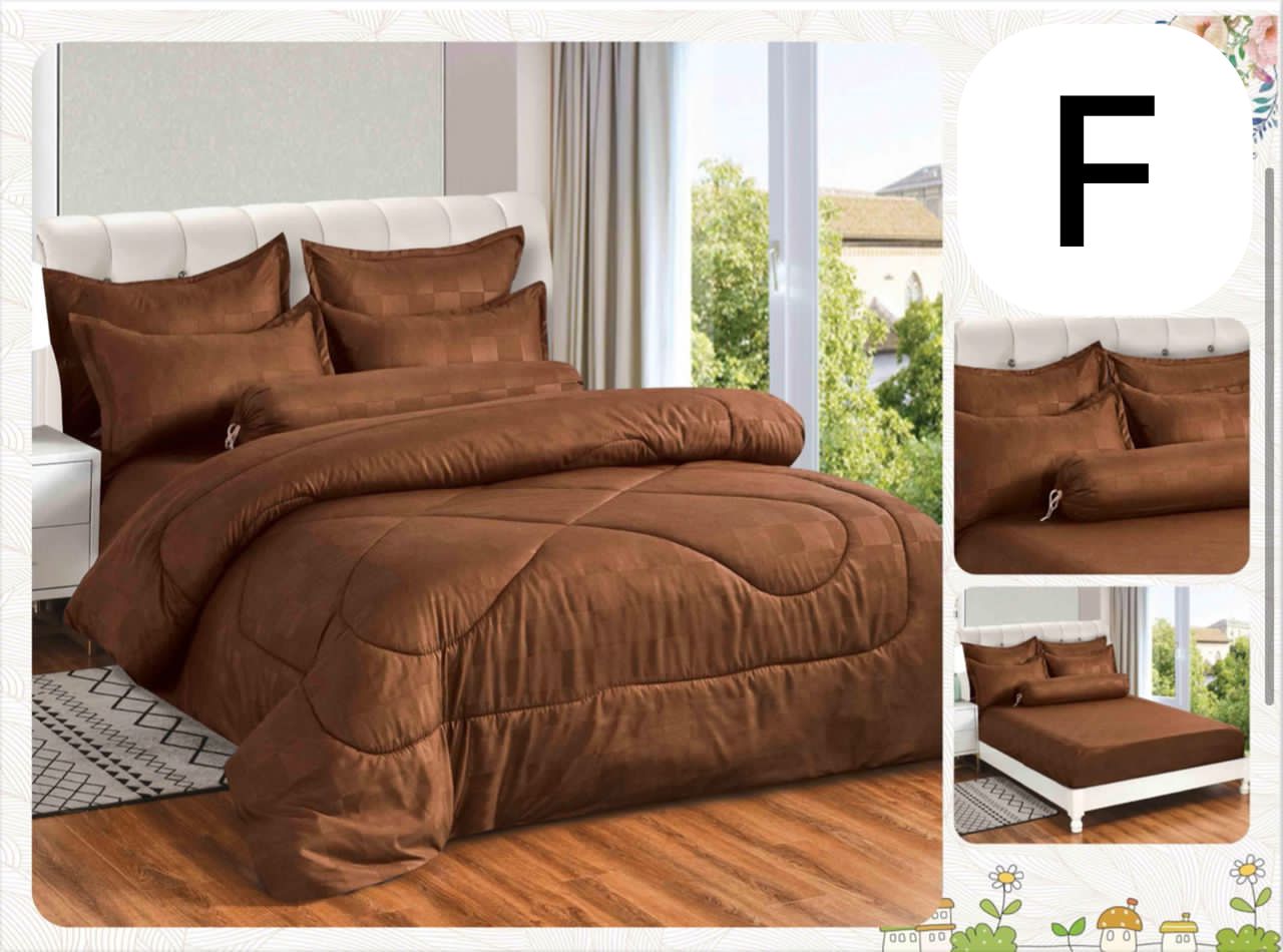 Luxury Cotton Cedar Bedding Set – Ultra Soft & Elegant – 7-in-1 King/Queen Size