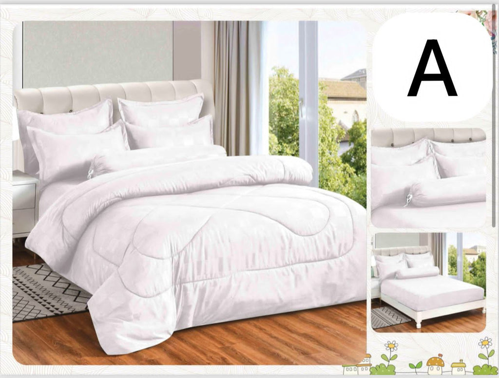 Luxury Cotton Cedar Bedding Set – Ultra Soft & Elegant – 7-in-1 King/Queen Size