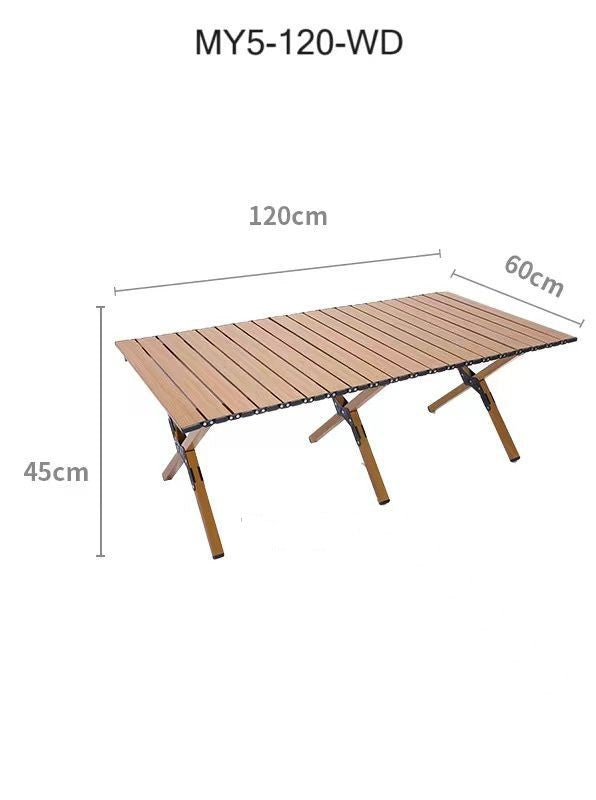 Durable Folding Table – Outdoor Use – Brown & Black – 2 Sizes