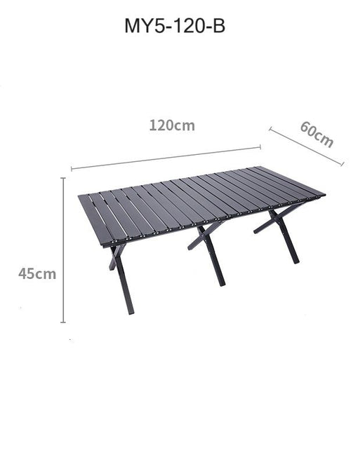 Durable Folding Table – Outdoor Use – Brown & Black – 2 Sizes