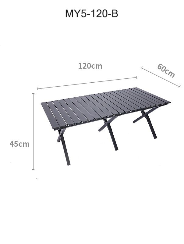 Durable Folding Table – Outdoor Use – Brown & Black – 2 Sizes